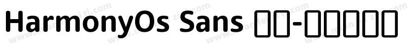 HarmonyOs Sans 常规字体转换